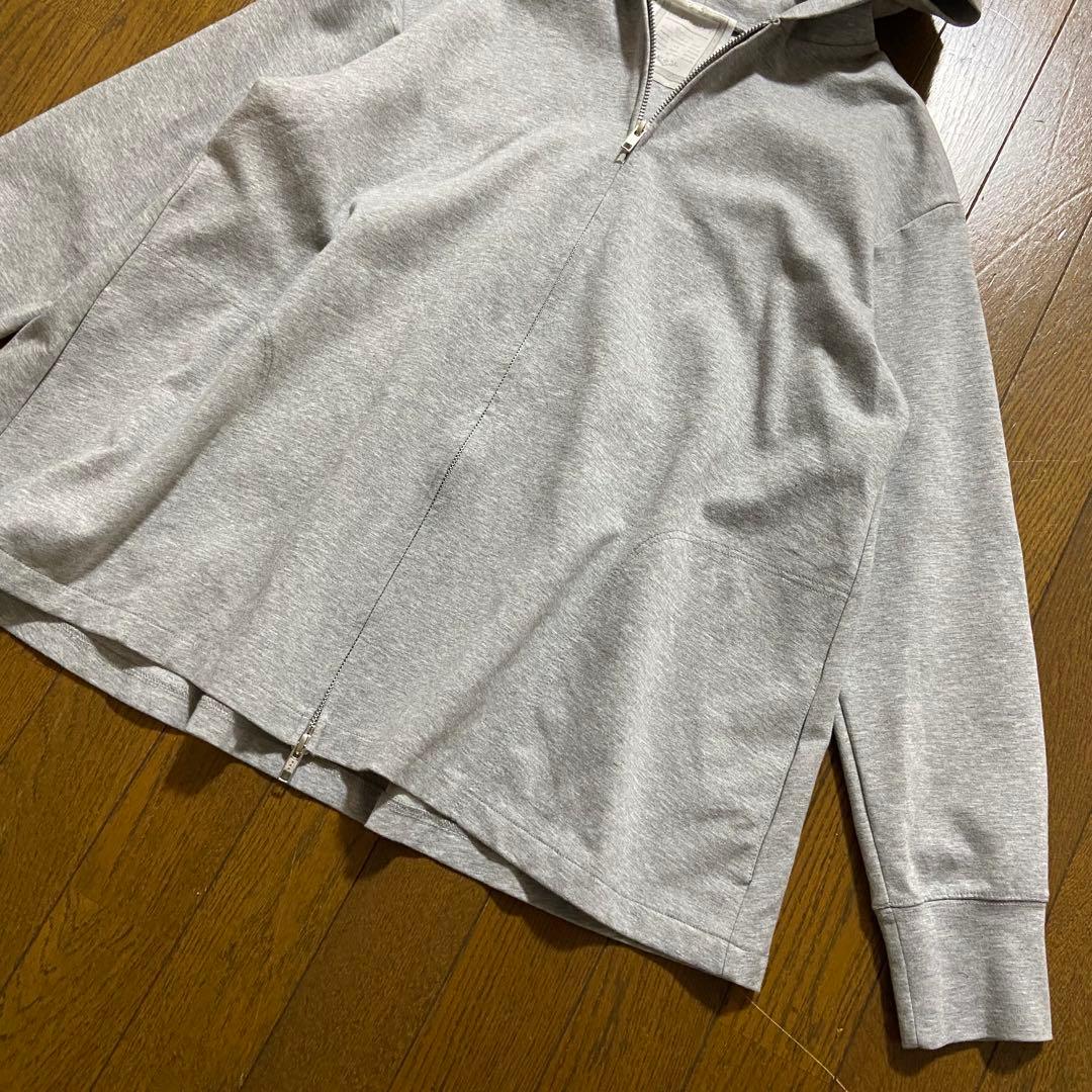 【BEARDSLEY】Aラインジップアップパーカー フレア 新品 グレー