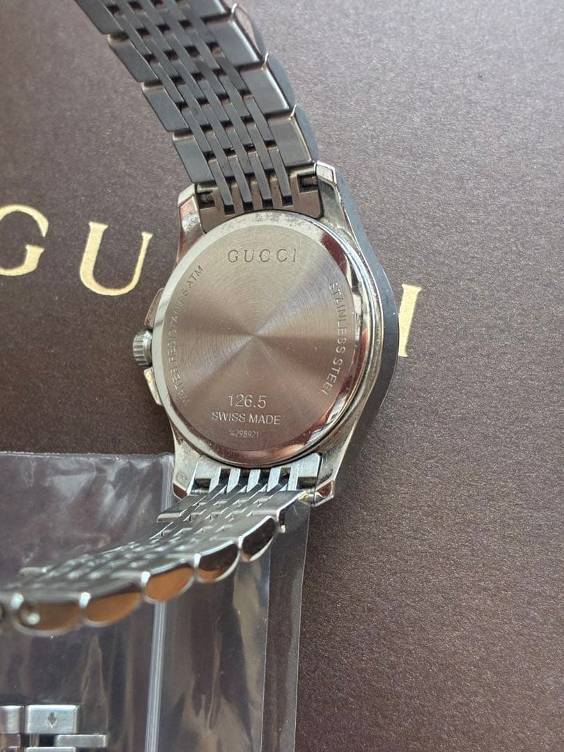 GUCCI グッチ Gタイムレス 126.5メンズ ステンレススティール