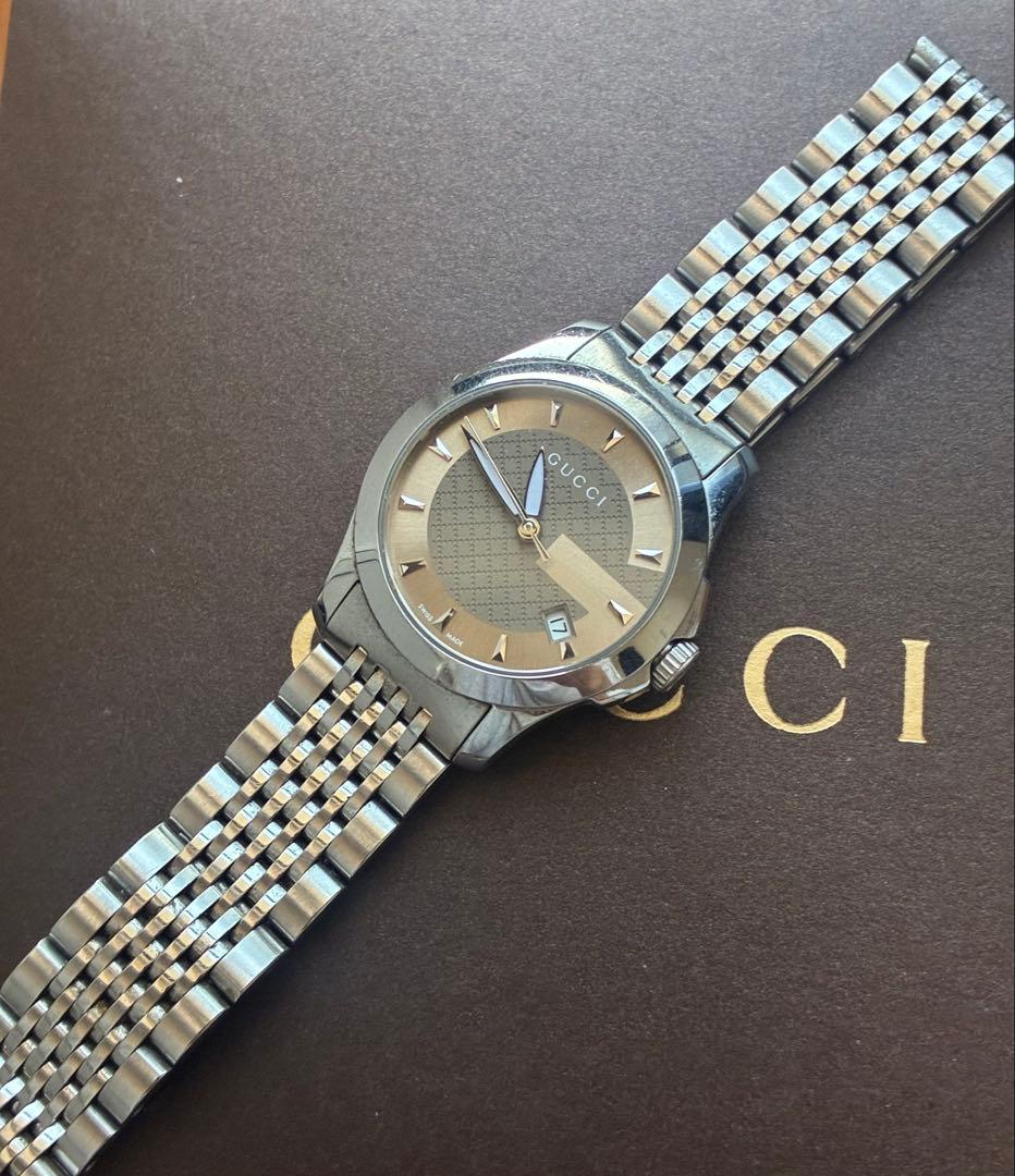 GUCCI グッチ Gタイムレス 126.5メンズ ステンレススティール