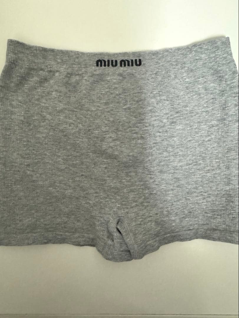 ※なこページです※MIUMIU ボクサーショートパンツ グレー XS