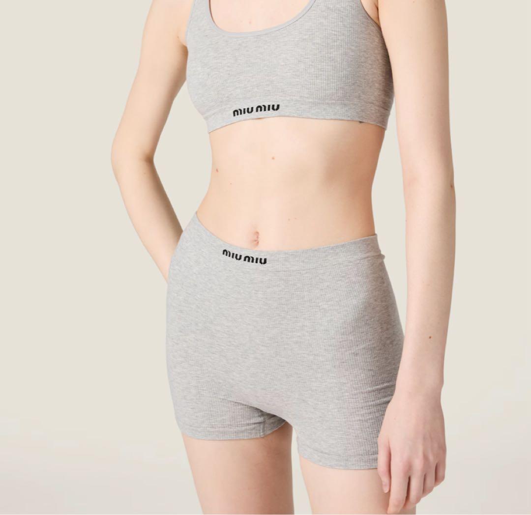 ※なこページです※MIUMIU ボクサーショートパンツ グレー XS
