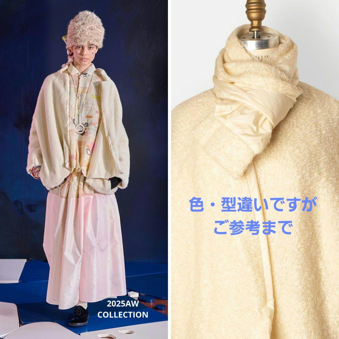 25AW新品 ダニエラグレジス リバーシブルストール navy×black大判