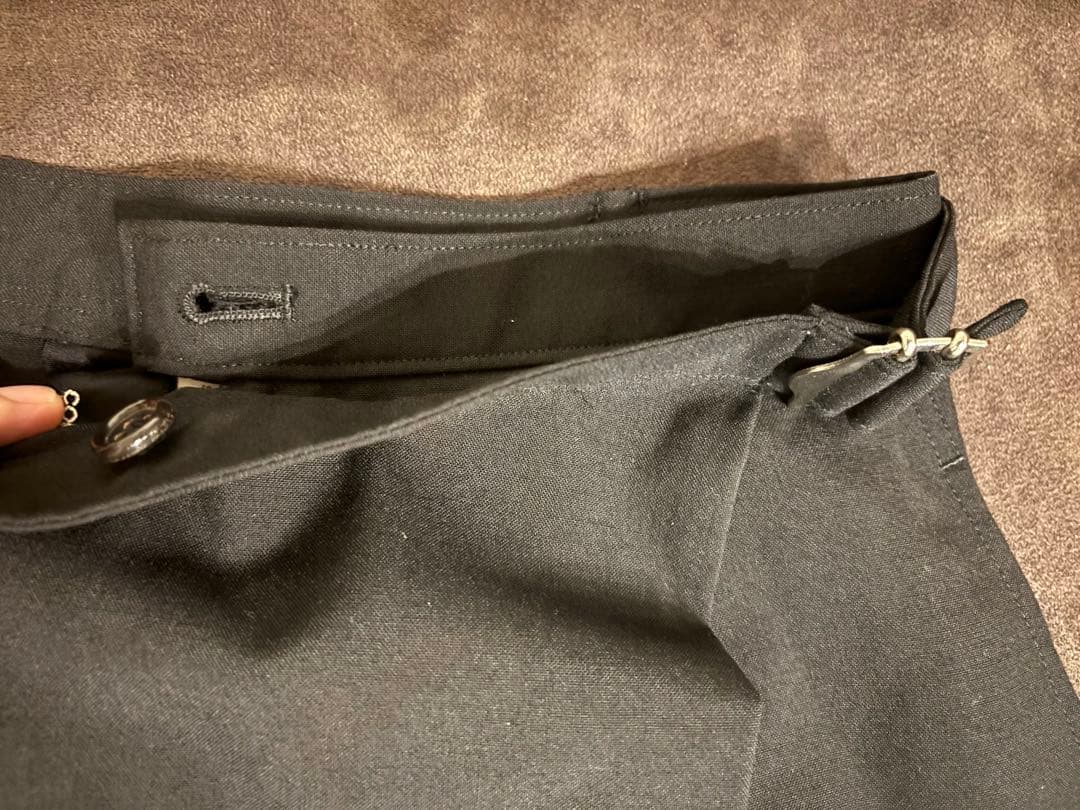 コムデギャルソン　ハーフパンツ　キュロット　単パン　半ズボン　ブラック