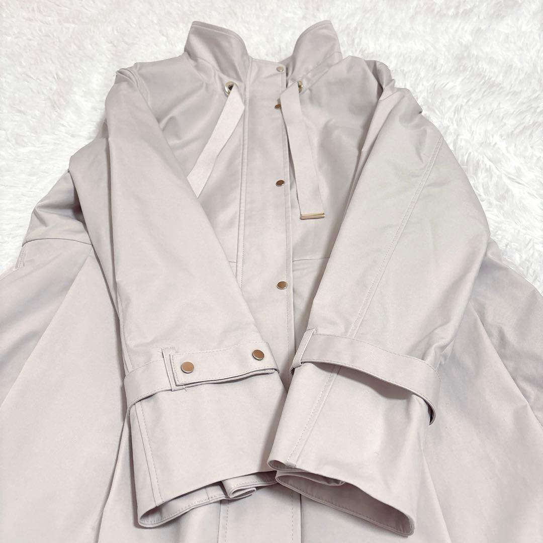 新品タグ付き　25SSアナイ ブライトツイルフレアミドルコート　36サイズ