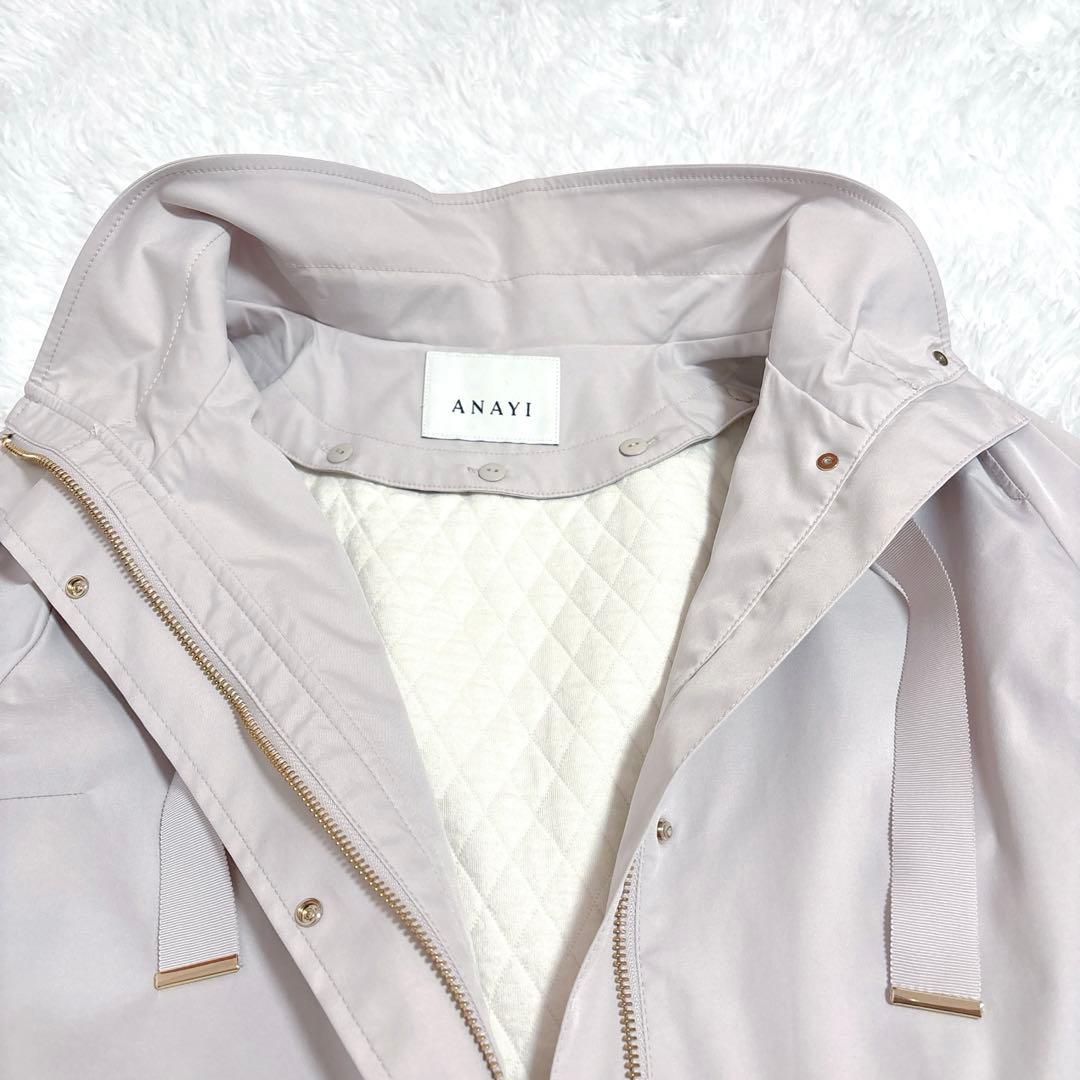 新品タグ付き　25SSアナイ ブライトツイルフレアミドルコート　36サイズ