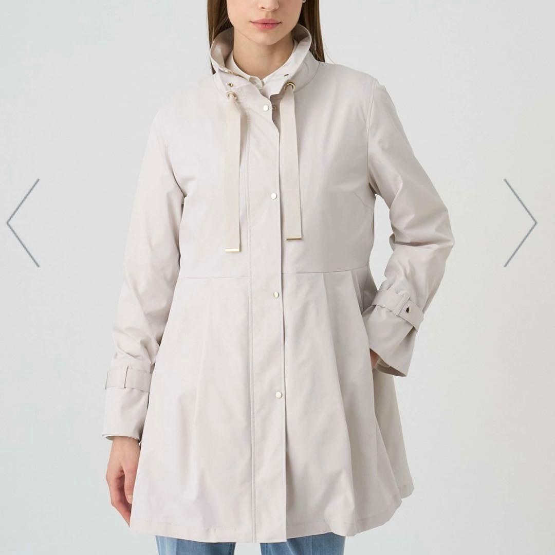 新品タグ付き　25SSアナイ ブライトツイルフレアミドルコート　36サイズ