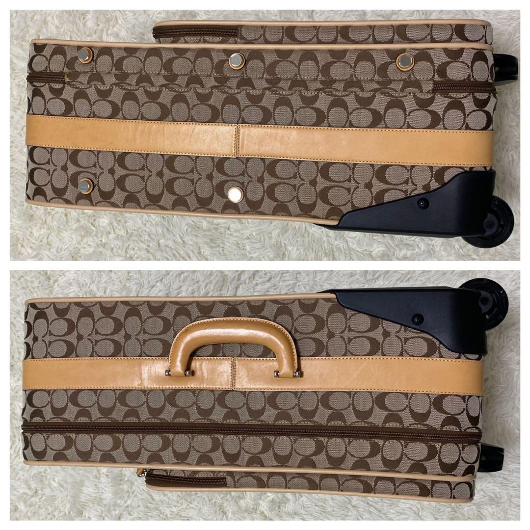 美品 【COACH】 キャリーバッグ シグネチャー 旅行鞄 4261