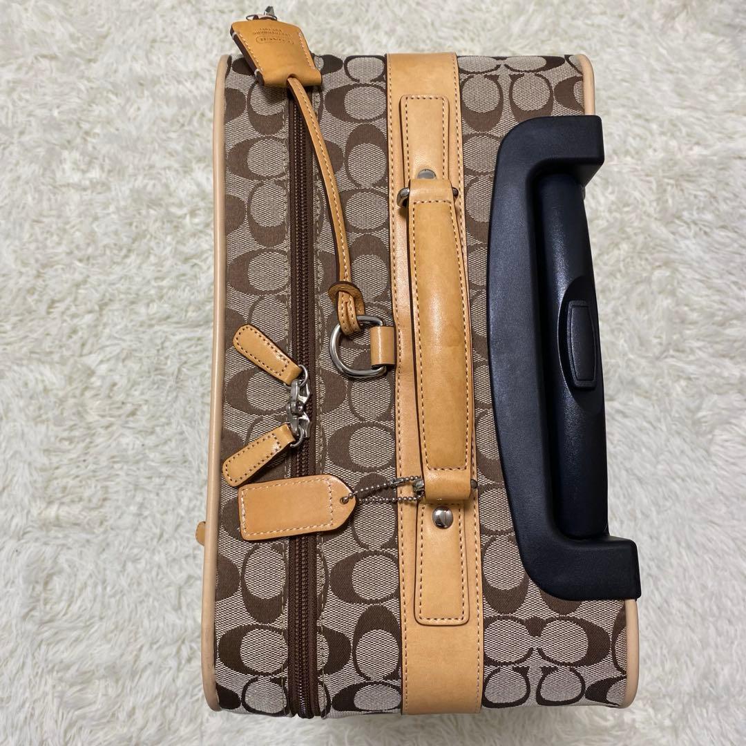 美品 【COACH】 キャリーバッグ シグネチャー 旅行鞄 4261