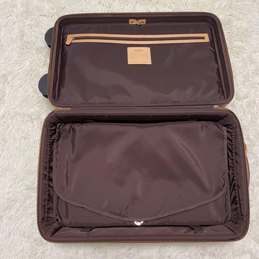 美品 【COACH】 キャリーバッグ シグネチャー 旅行鞄 4261