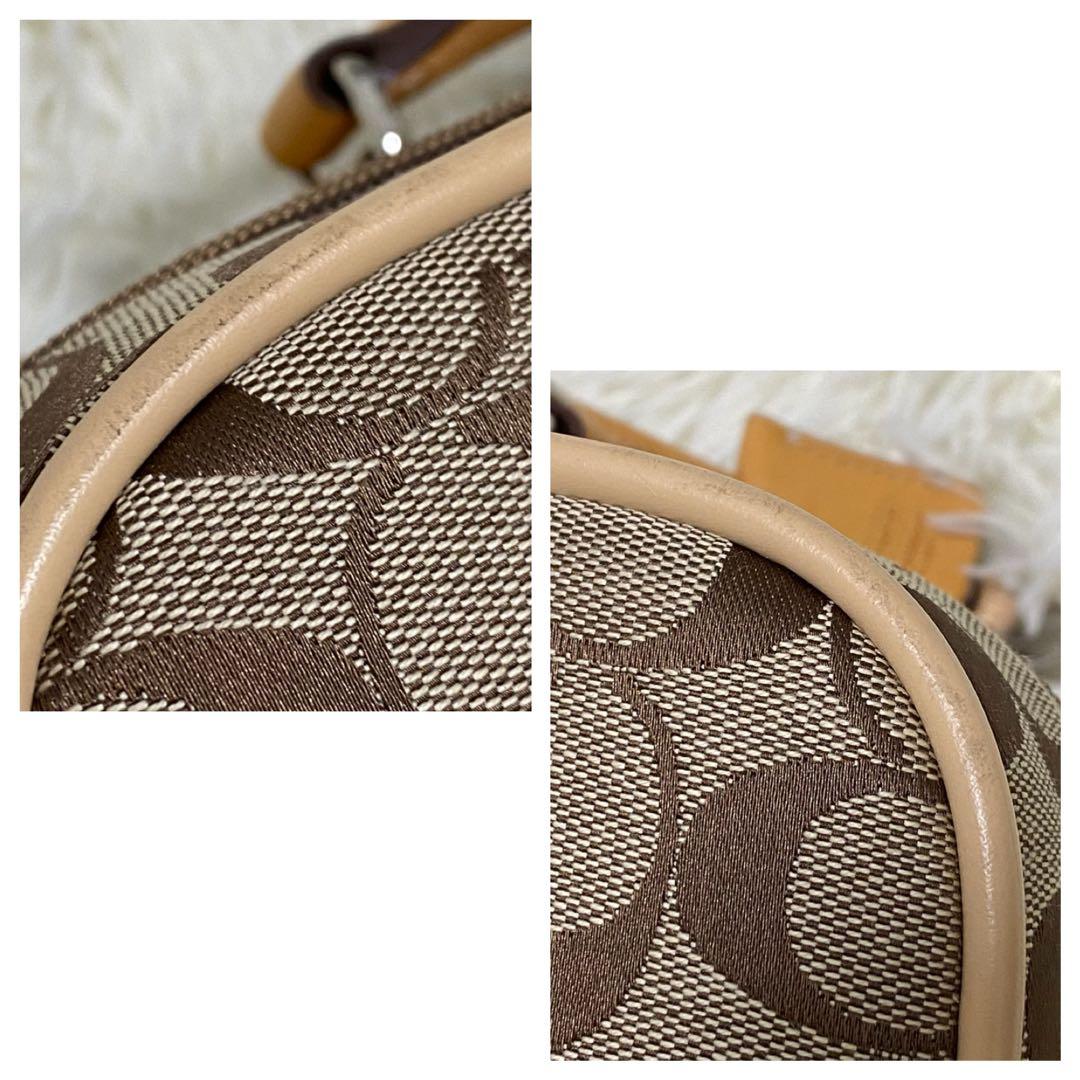 美品 【COACH】 キャリーバッグ シグネチャー 旅行鞄 4261