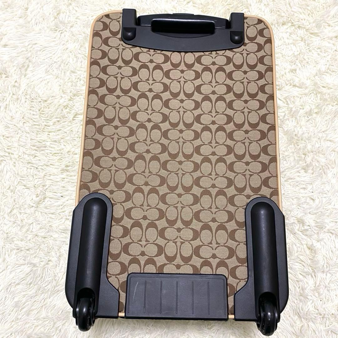 美品 【COACH】 キャリーバッグ シグネチャー 旅行鞄 4261