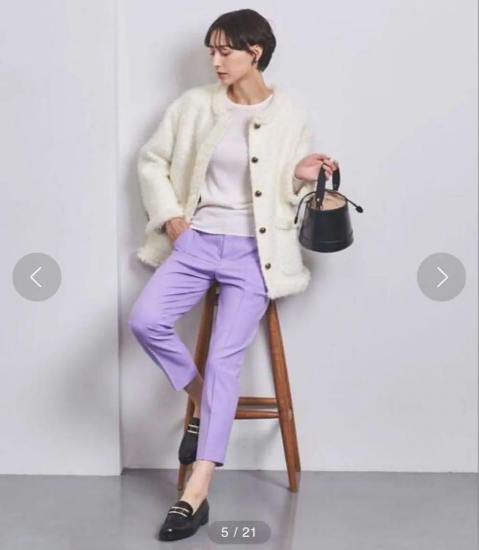 〈UNITED ARROWS〉シャギー ツイード コート ジャケット