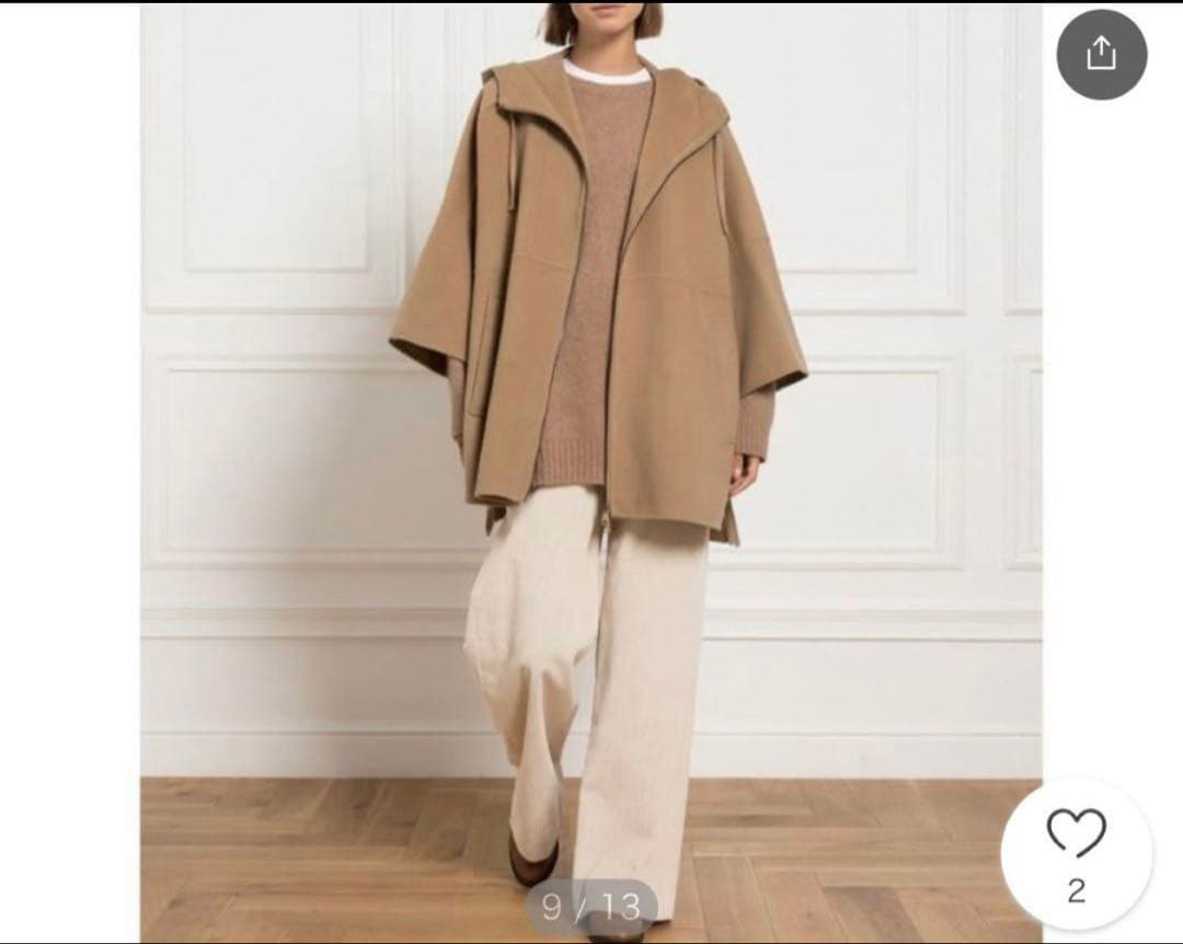 未使用級✨️2024　マックスマーラ　ポンチョ　クチートアマーノ　ピュアウール