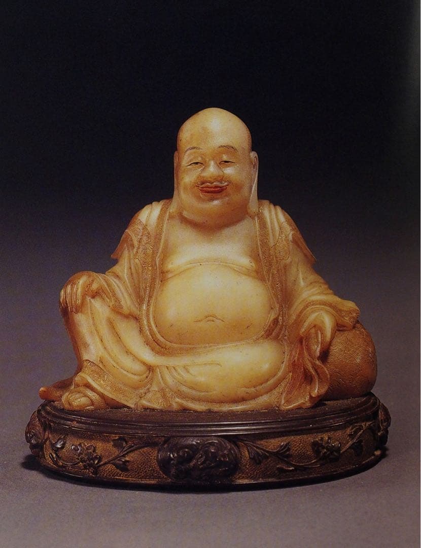 寿山石彫刻 大型本　中国語