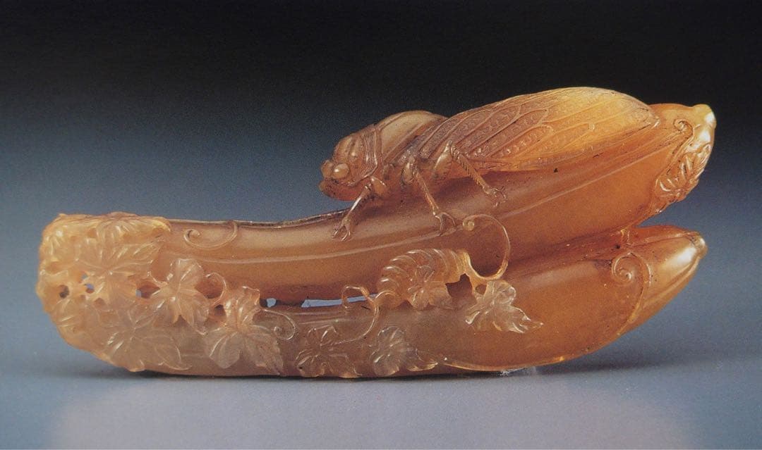 寿山石彫刻 大型本　中国語