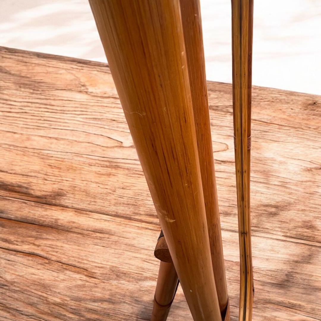 ラタン ヴィンテージ 姿見 籐家具 昭和