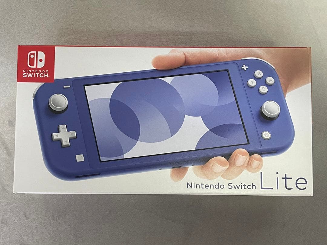 ニンテンドースイッチライト ブルー本体 ほぼ新品 未使用保護フィルム付き