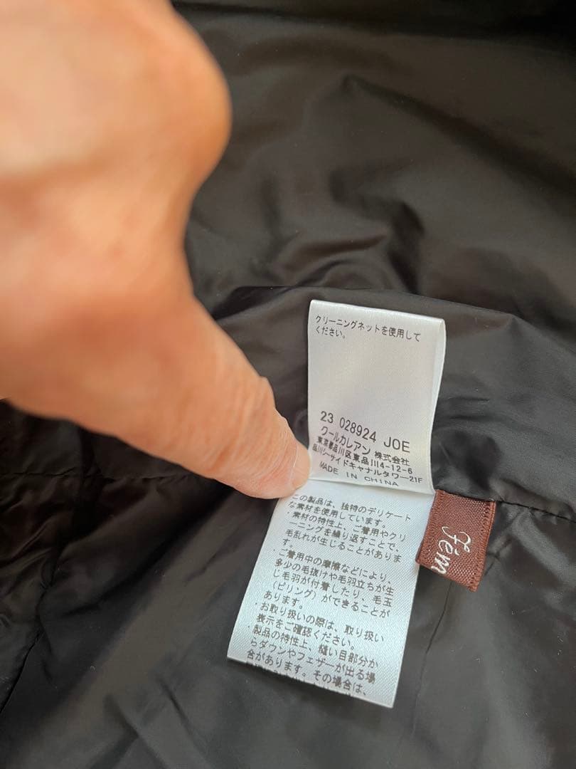 クールカレアンのダウンベスト