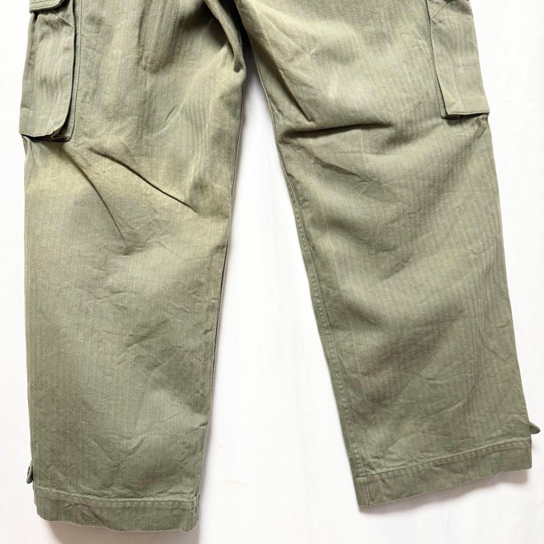 サイズ36！NIGELCABOURN ヘリンボーンアーミーカーゴパンツ