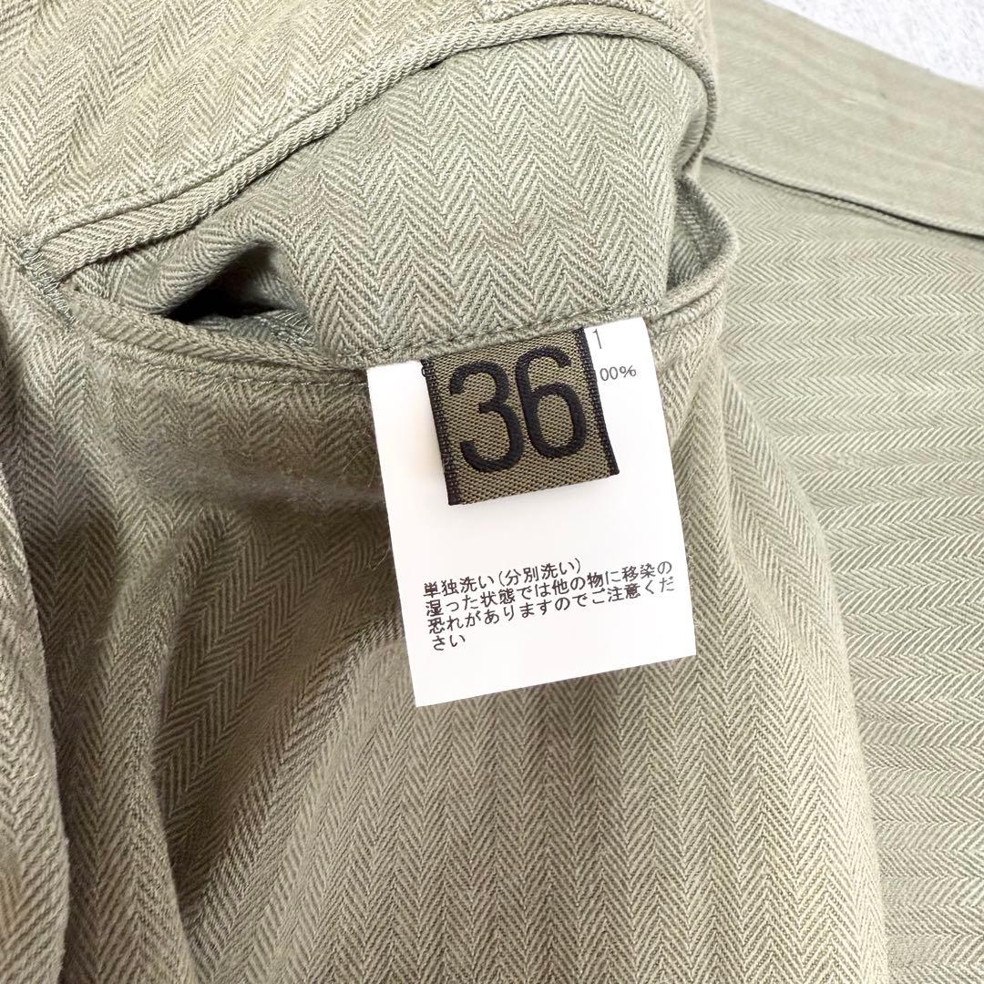サイズ36！NIGELCABOURN ヘリンボーンアーミーカーゴパンツ