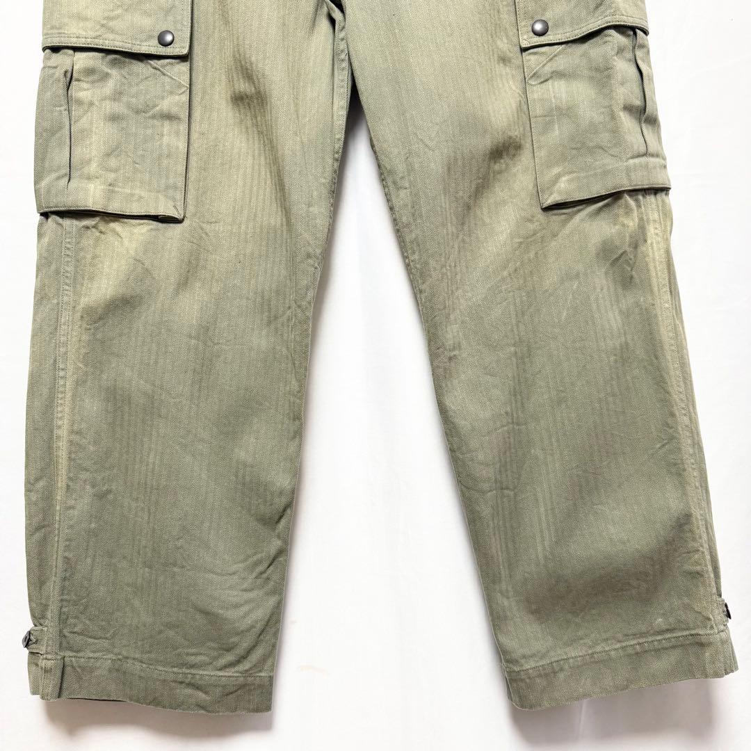 サイズ36！NIGELCABOURN ヘリンボーンアーミーカーゴパンツ