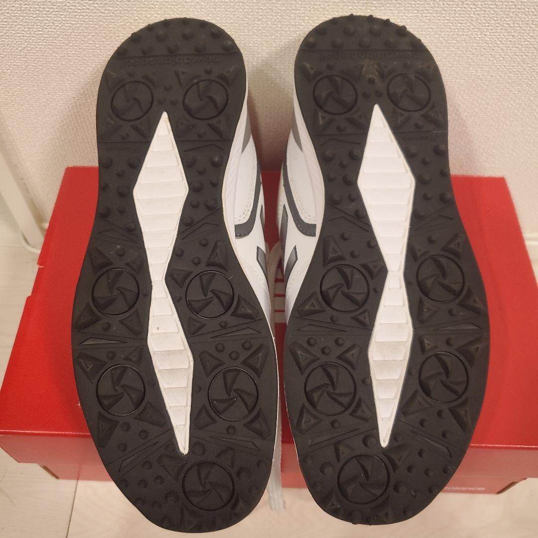 【美品】New Balance ゴルフシューズ ホワイト 25.5cm