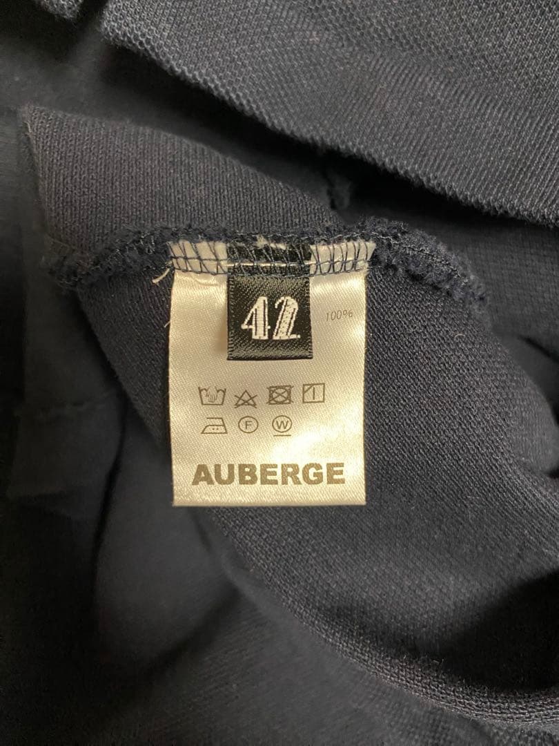 AUBERGE オーベルジュ NIVEN ポロシャツ 42 ネイビー 厚手