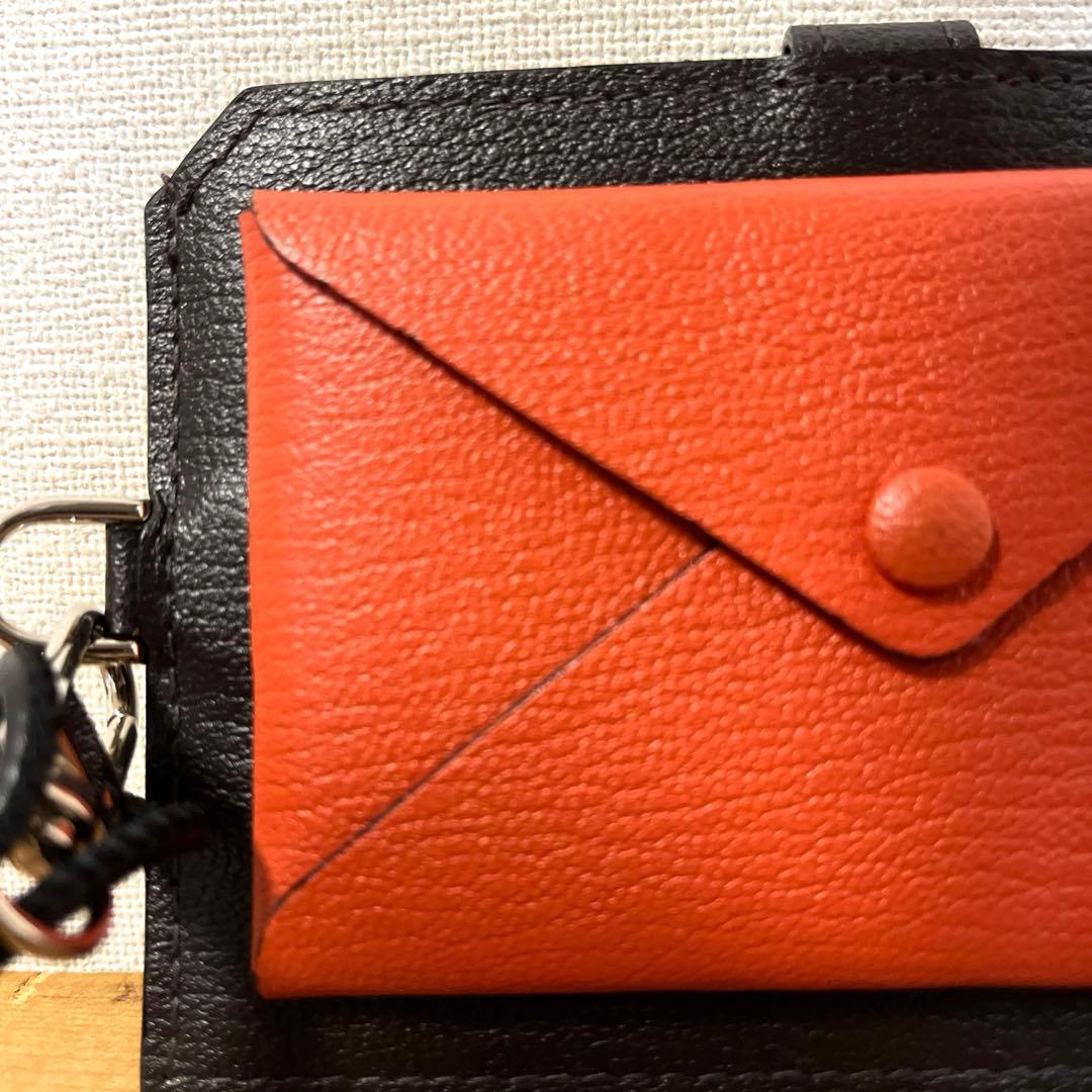 L'arcobaleno(ラルコバレーノ)ミニネックウォレット ブラウン