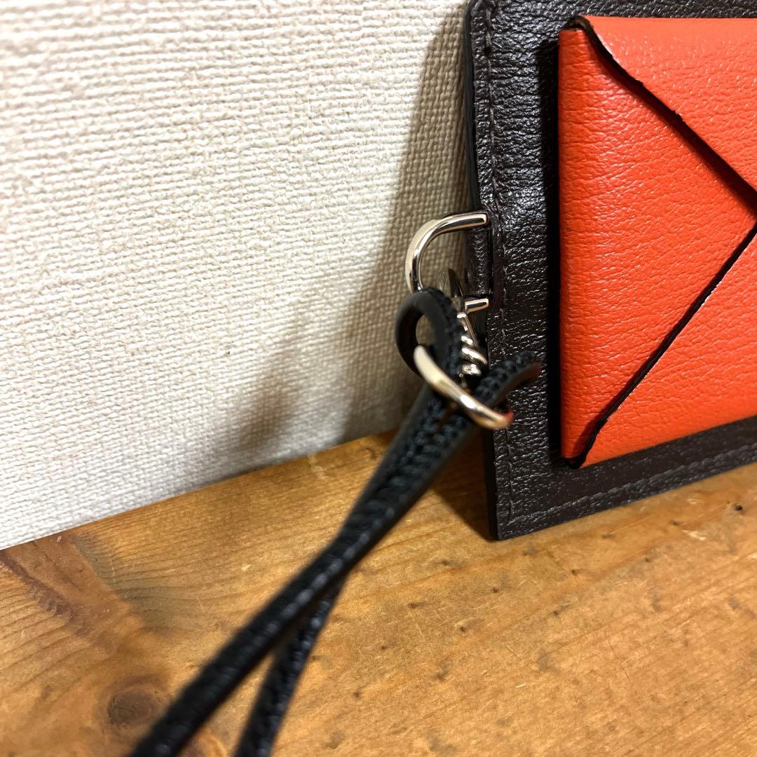 L'arcobaleno(ラルコバレーノ)ミニネックウォレット ブラウン