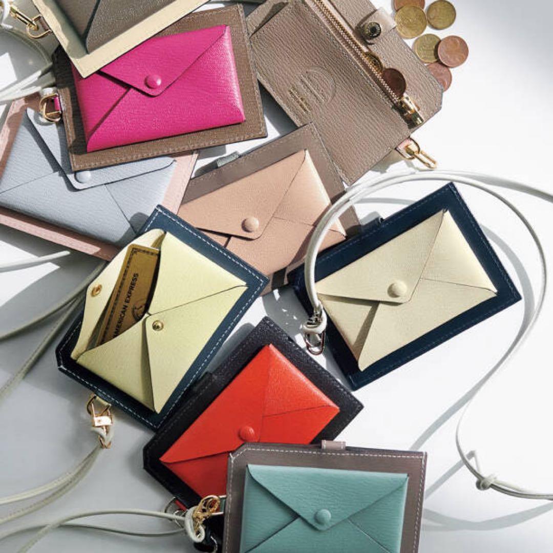 L'arcobaleno(ラルコバレーノ)ミニネックウォレット ブラウン