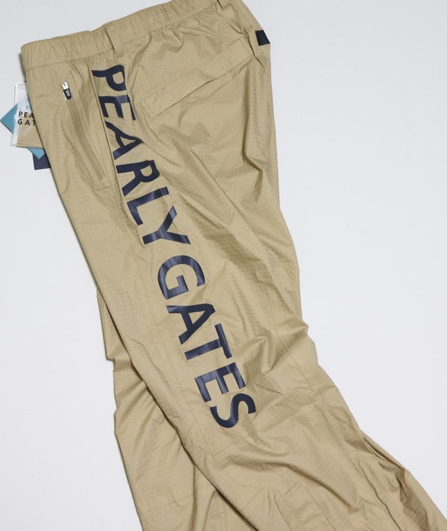 新品【パーリーゲイツ】ナイロンストレッチ 防水透湿 レインパンツ 5(L)