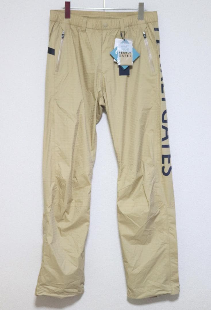 新品【パーリーゲイツ】ナイロンストレッチ 防水透湿 レインパンツ 5(L)