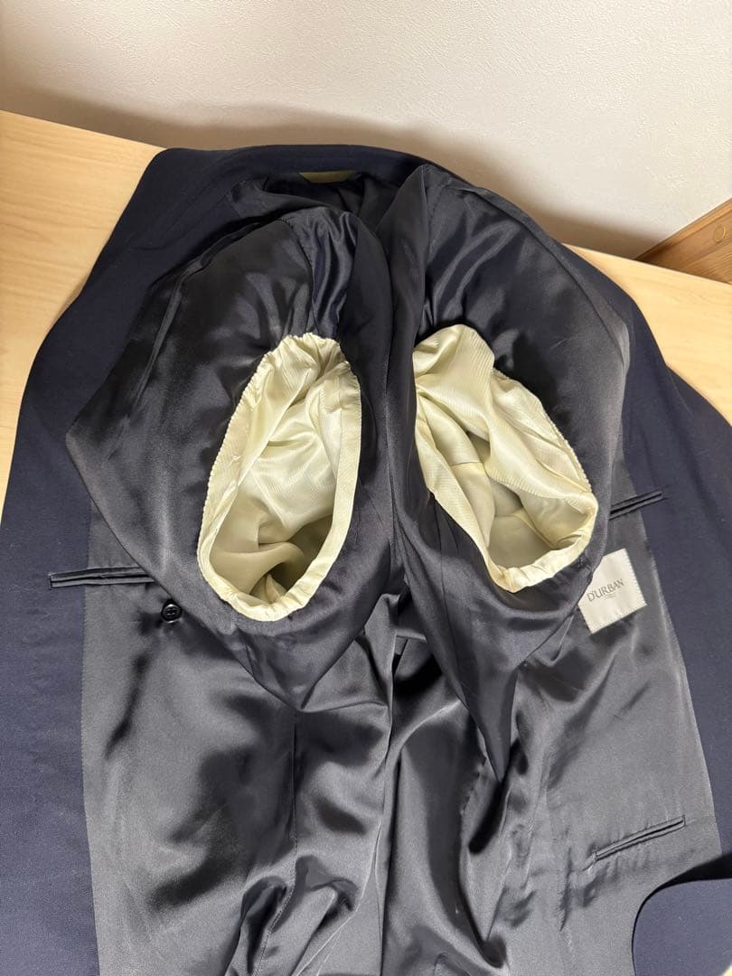 美品　ダーバン　スーツセットアップ　ネイビー　XL AB7 ウール100%