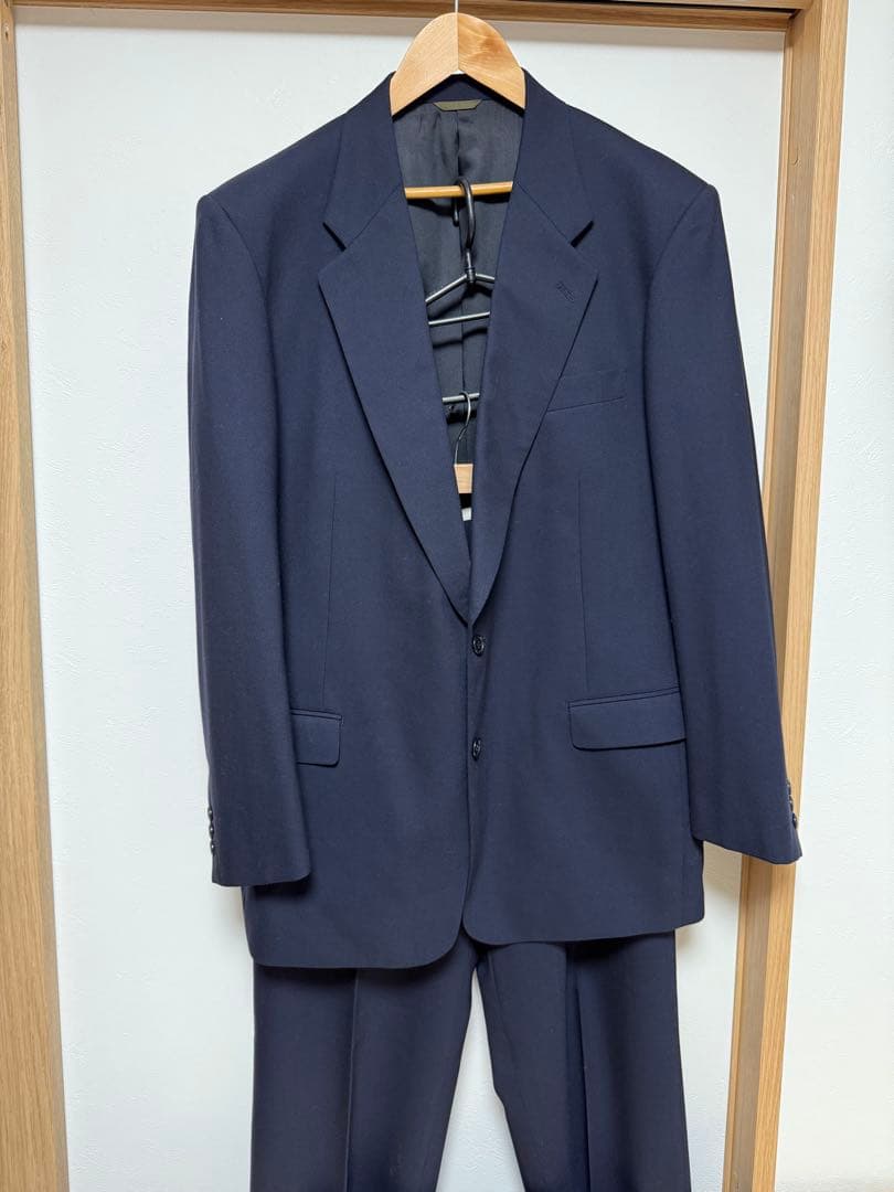 美品　ダーバン　スーツセットアップ　ネイビー　XL AB7 ウール100%
