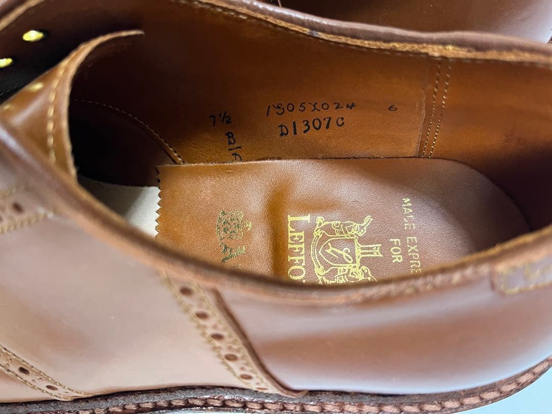 Alden × Leffot Whiskey Saddles D1307C