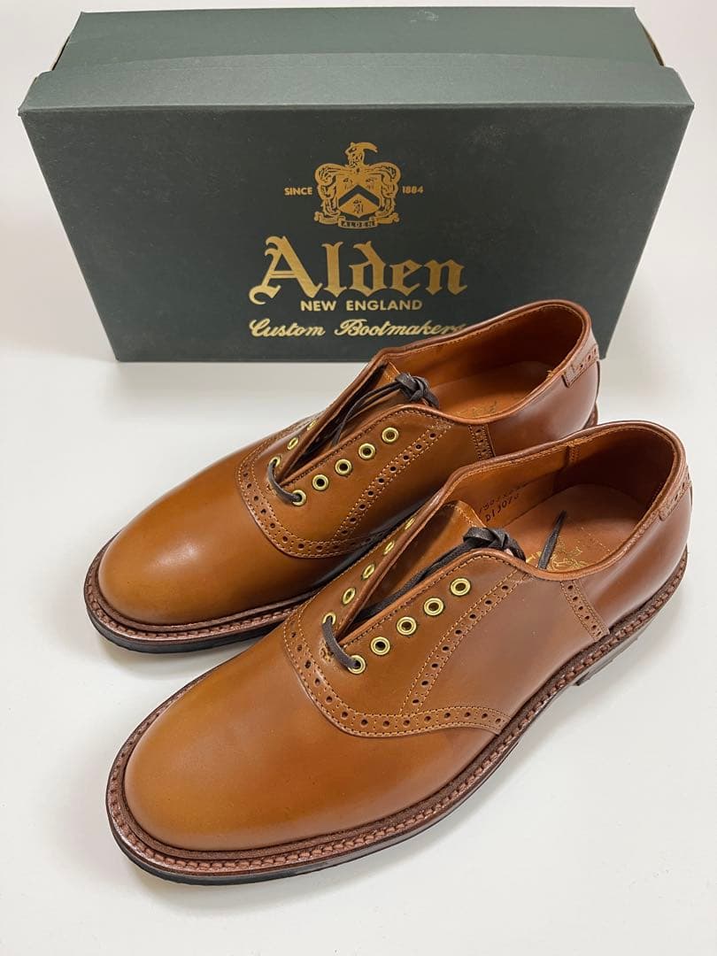 Alden × Leffot Whiskey Saddles D1307C