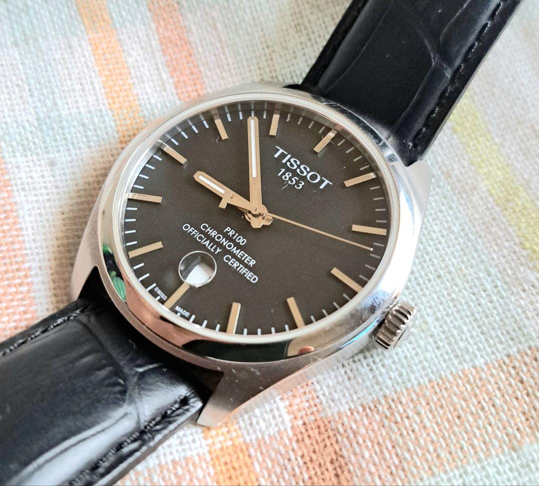 電池交換済 ティソ TISSOT クロノメーター 腕時計 クォーツ