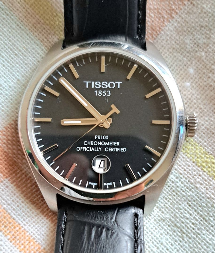 電池交換済 ティソ TISSOT クロノメーター 腕時計 クォーツ