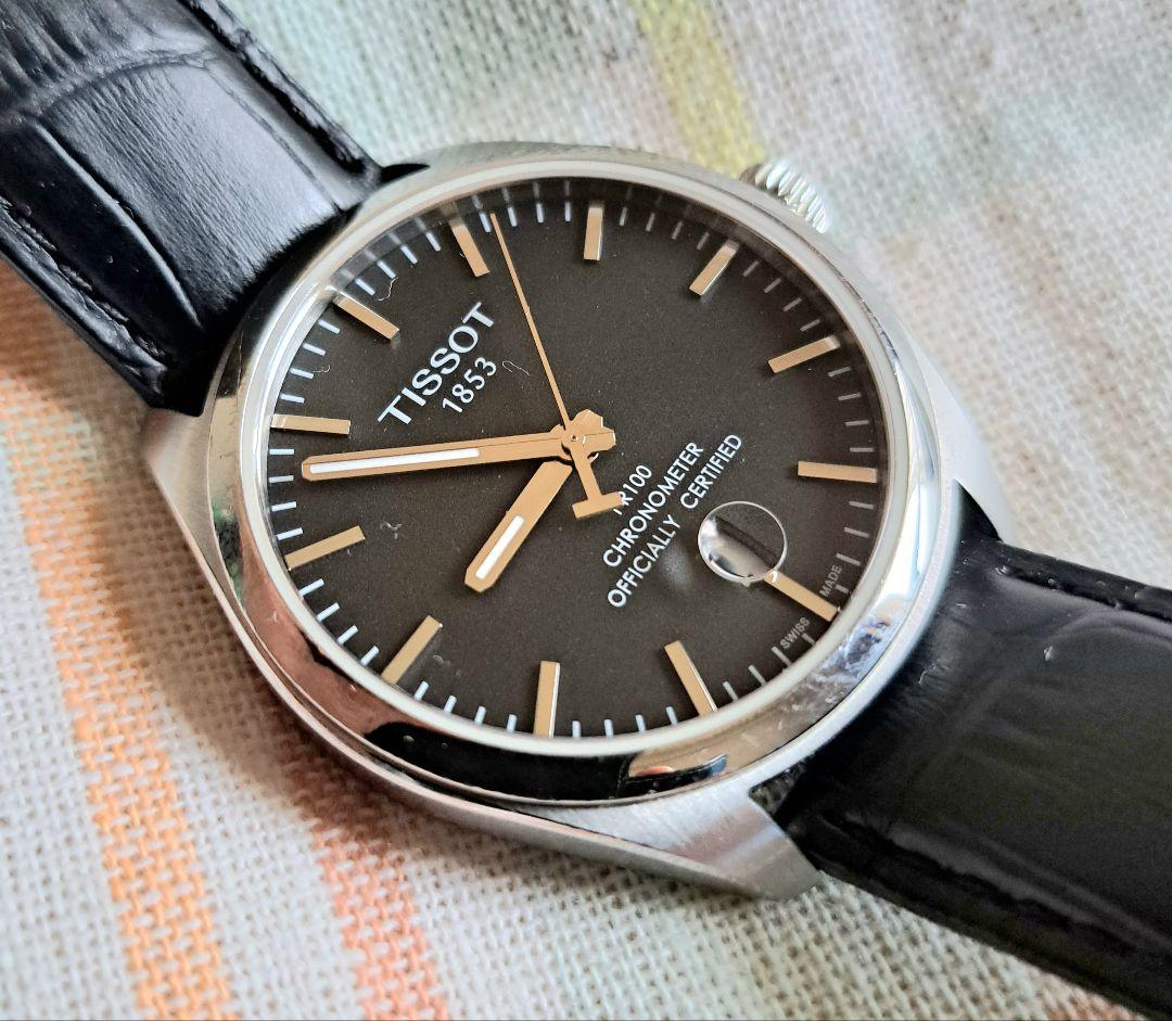 電池交換済 ティソ TISSOT クロノメーター 腕時計 クォーツ
