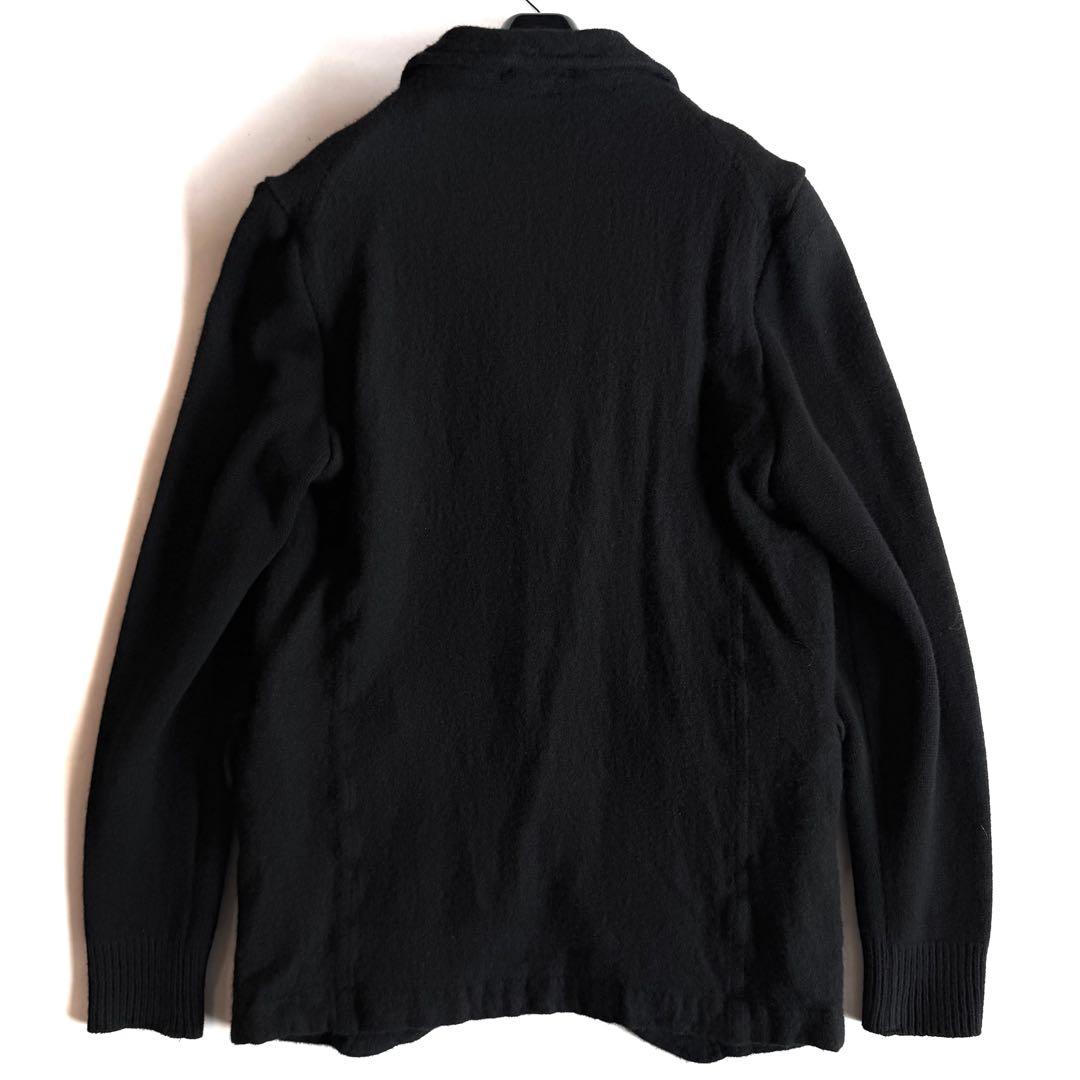 《美品》24aw コムデギャルソン シャツ ウール縮絨 ジャケット ブラック M