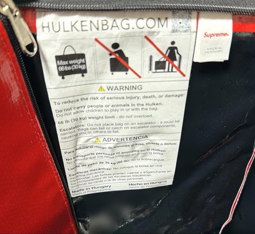 バッグ Supreme Hulken Rolling Tote Bag