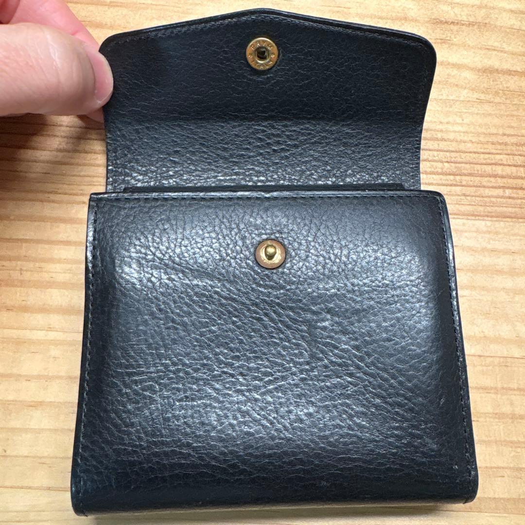 シンレザーズSinleathers タスカTasca二つ折り財布 黒