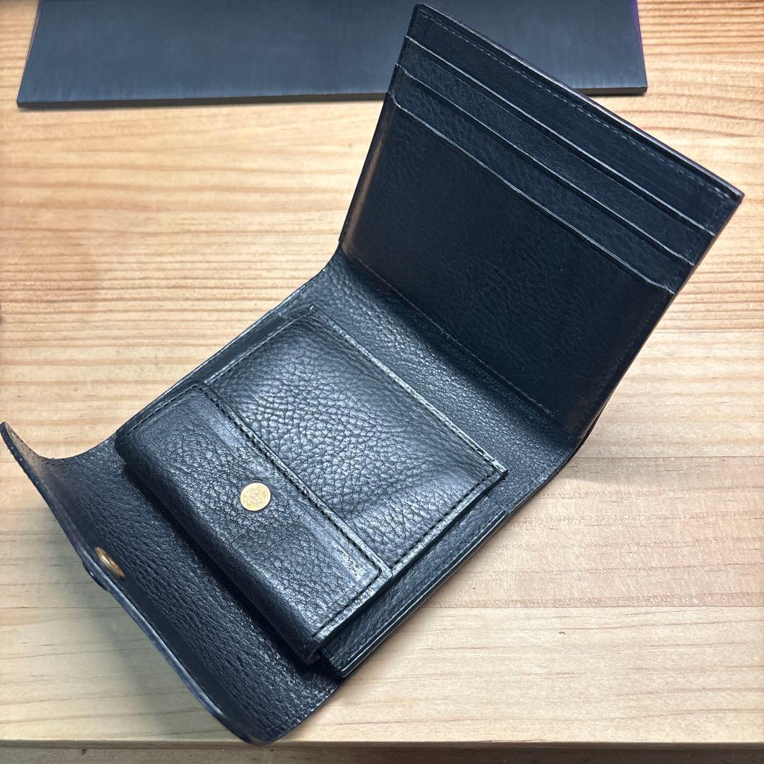 シンレザーズSinleathers タスカTasca二つ折り財布 黒