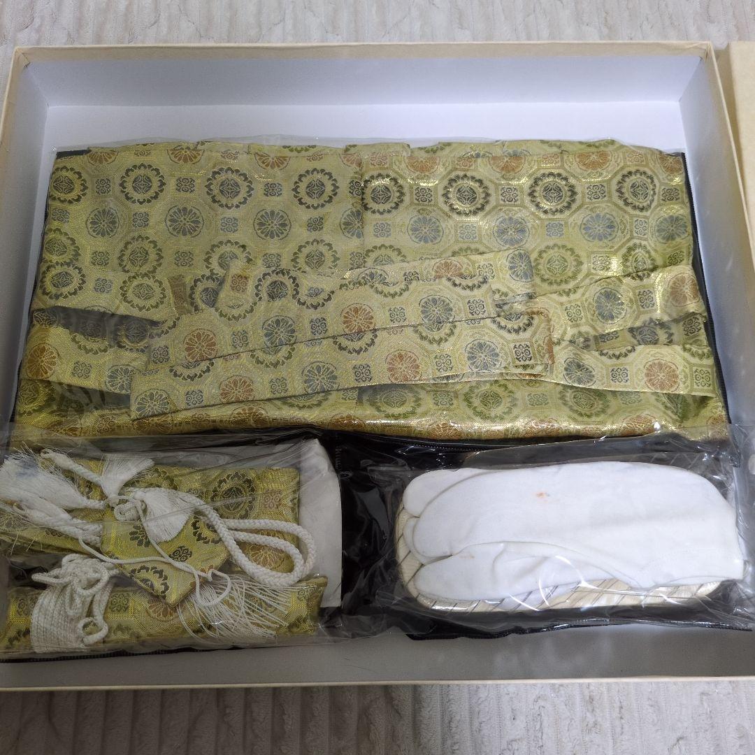 七五三 着物セット 5歳 男の子用 黒地 波と武士のデザイン