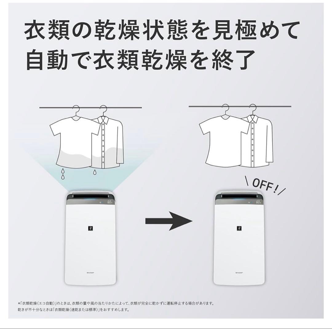 シャープ CV-R180-W 除湿機 18L/日 ハイパワーモデル