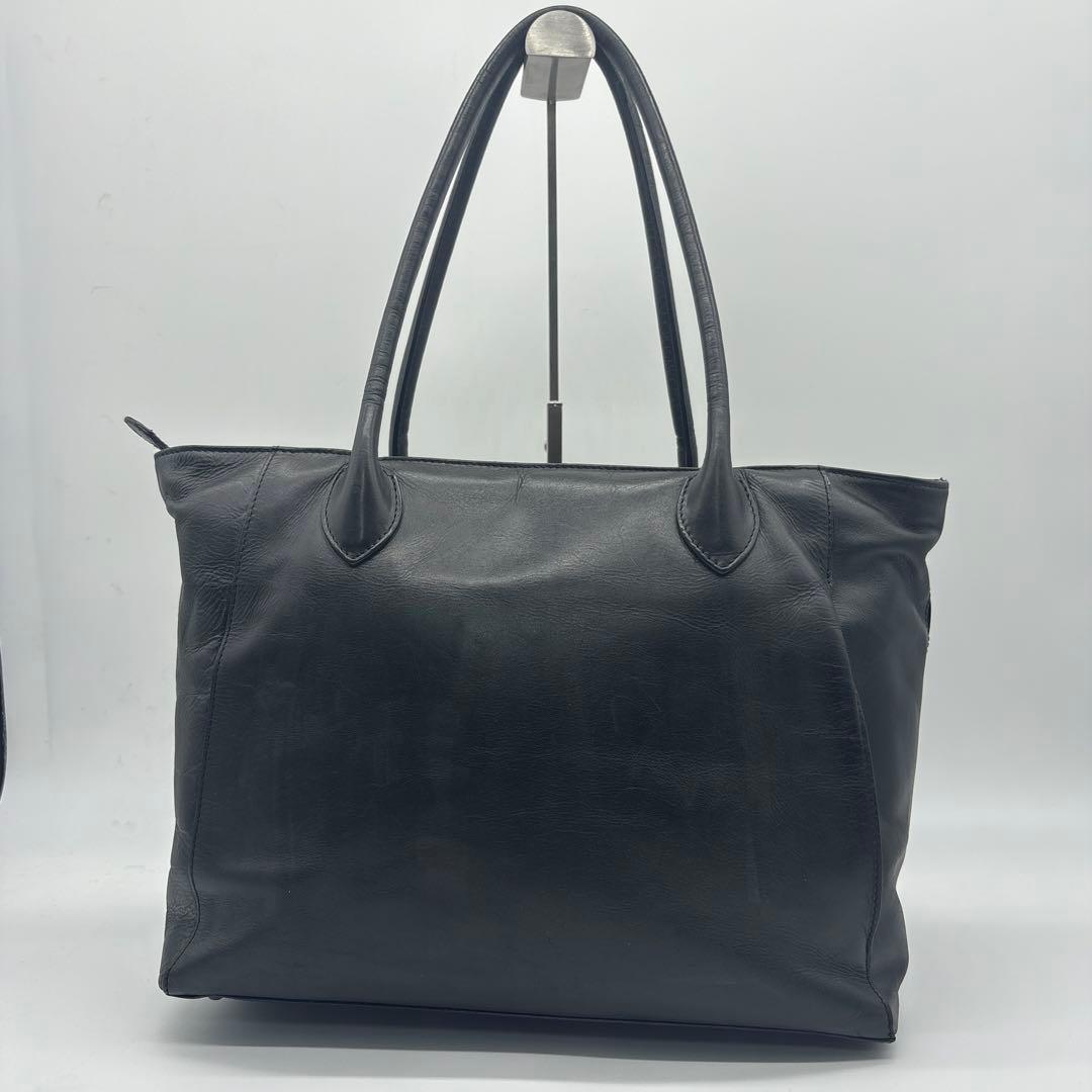 美品MOTHERHOUSE ブラック レザー トートバッグ