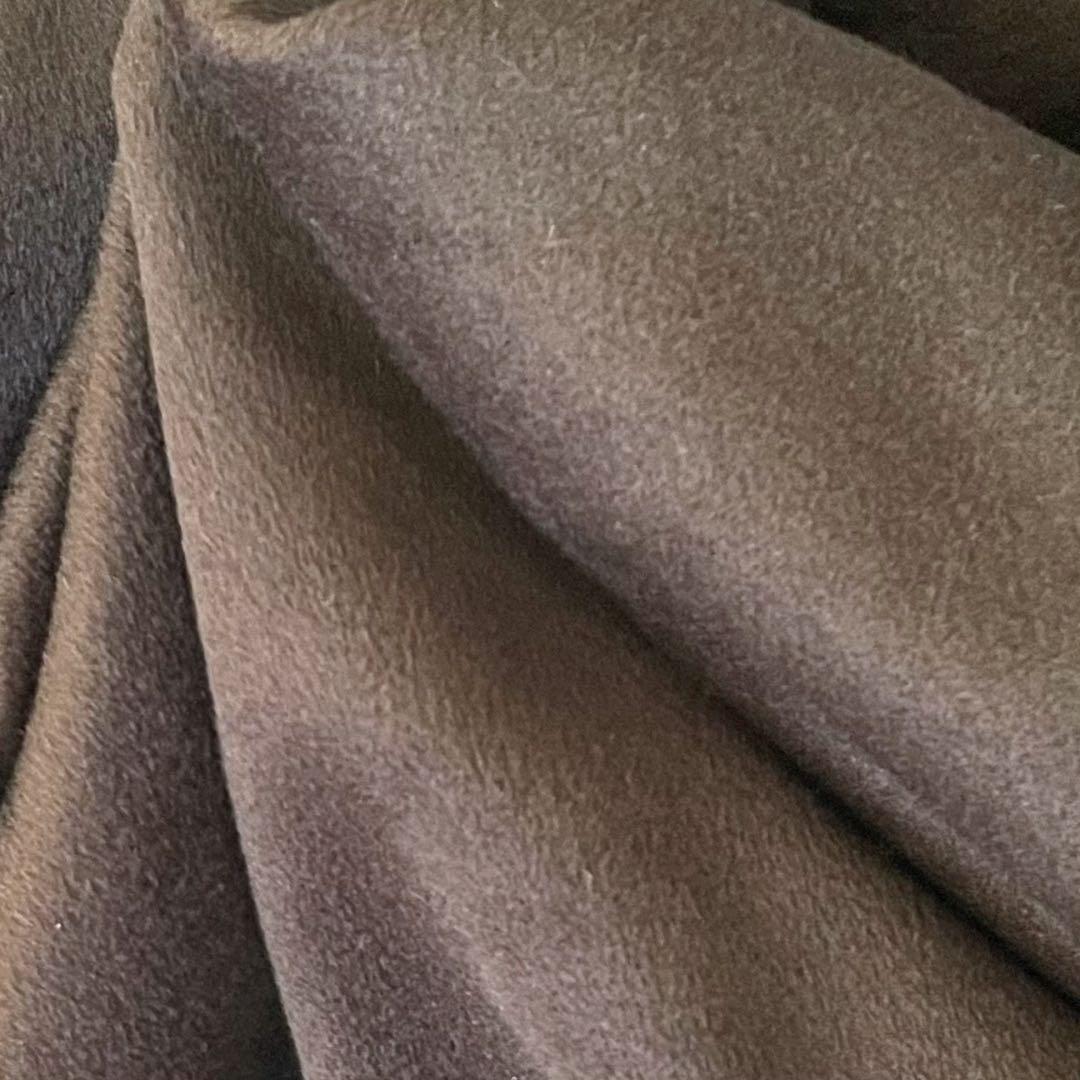 BALMAIN 最高級 カシミヤ100％ ブルーフォックス ポンチョ ブラウン