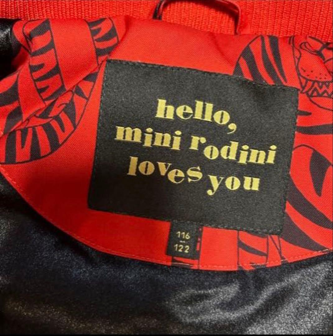 mini rodini レッドジャケット 116/122