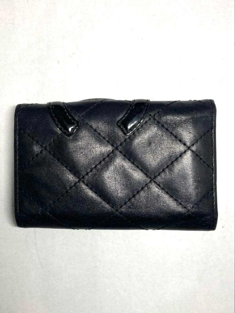 CHANEL シャネル　カンボンライン　レザー　6連キーケース ブラック