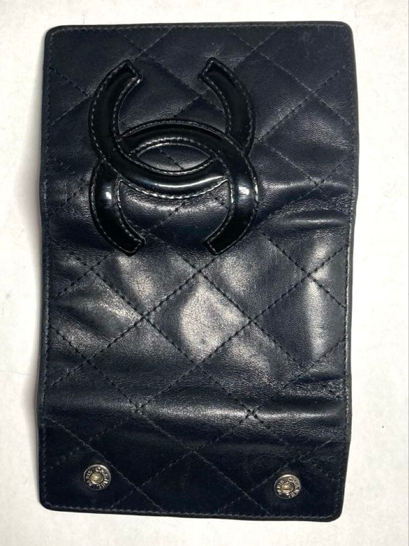 CHANEL シャネル　カンボンライン　レザー　6連キーケース ブラック